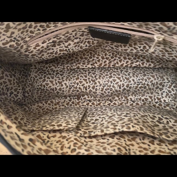 Western Leather Bag Real Animal Hide Silver Buckle - Picture 6 of 11